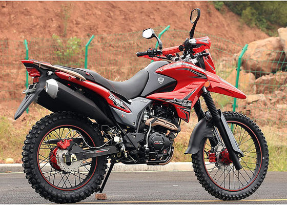 Red Color Dirt Bike Style Motorcycle , High Reliability Small Off Road Motorbike